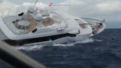 Superyacht sinking off Italian coast caught on video - fox29.com - Italy - state Massachusets - Monaco
