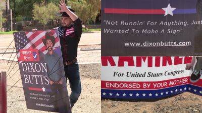 Dixon Butts? Candidate endorsed by 'your mother'? Joke Arizona political signs catching people's attention - fox29.com - state Arizona - county Dixon