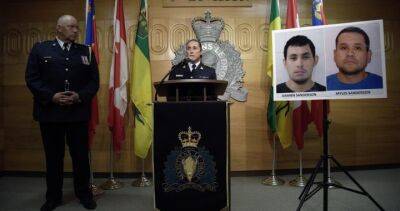 Rhonda Blackmore - Damien Sanderson - Myles Sanderson - Saskatchewan RCMP confirm one of two stabbing spree suspects deceased - globalnews.ca - city Sanderson