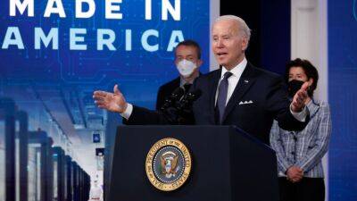 Joe Biden - Mike Dewine - Gina Raimondo - Tim Ryan - Biden visiting Ohio for groundbreaking of $20B Intel computer chip facility - fox29.com - state Ohio - Columbus, state Ohio