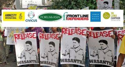 Ranil Wickremesinghe - Wasantha Mudalige - End Arbitrary Detention of Wasantha Mudalige – HR Groups - newsfirst.lk - Sri Lanka