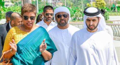 UAE Royalty led-delegation visits Port City - newsfirst.lk - Sri Lanka - Saudi Arabia - Uae - city Port
