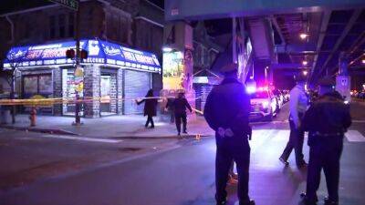 Officials: 3 men injured after someone fires over a dozen shots outside West Philly convenience store - fox29.com - county Scott