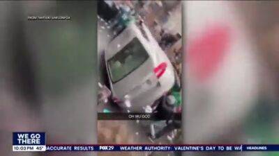 2 filmed on video flipping car at Super Bowl party near Temple's campus turn themselves in, charged: DA - fox29.com - state Delaware