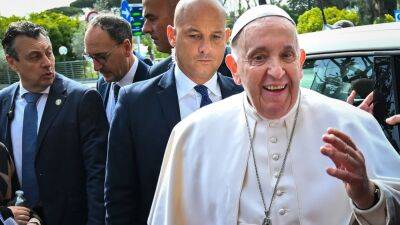 Pope Francis discharged from hospital: 'Still alive,' he jokes - fox29.com - city Rome - Vatican - city Vatican