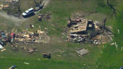 Tornado kills 1 in Sussex County, Del. as storm carves a 14-mile path of destruction - fox29.com - Usa - state Delaware - county Cross - county Sussex - county Greenwood