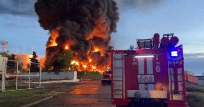 Volodymyr Zelenskyy - Massive fire in Crimea after Ukrainian drones strike oil depot, Russia says - globalnews.ca - Russia - city Moscow - Ukraine - city Sevastopol