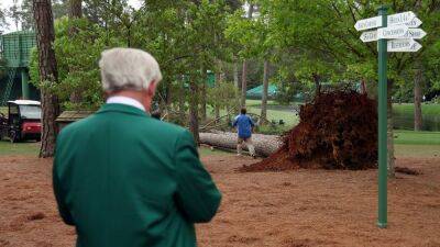 Augusta National - Brooks Koepka - The Masters: Downed trees suspend play at Augusta National - fox29.com - state Georgia - Augusta, state Georgia - city Augusta, state Georgia