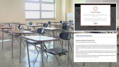 Threats prompt 2 Pennsylvania high schools to switch to remote learning Friday, officials say - fox29.com - state Pennsylvania - city Middletown