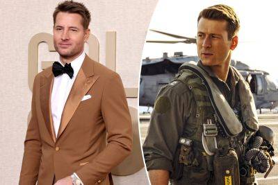 Glen Powell - Red Carpet - Justin Hartley - How Justin Hartley was awkwardly mistaken for Glen Powell at the 2024 Golden Globes - nypost.com
