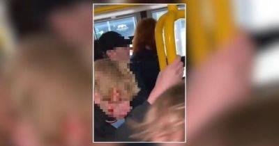 GMP issue statement as violence erupts on tram before Manchester City v Huddersfield match - manchestereveningnews.co.uk - city Manchester