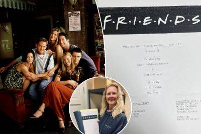 Original ‘Friends’ TV scripts from iconic episodes found in bedside table, headed for auction - nypost.com