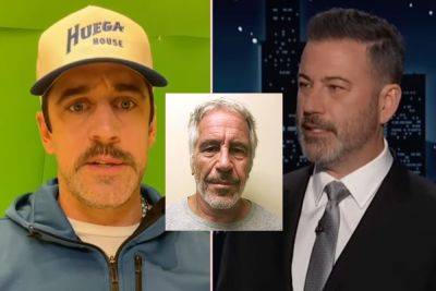 Jimmy Kimmel - Aaron Rodgers - Pat Macafee - Aaron Rodgers' Non-Apology To Jimmy Kimmel Over Epstein Comment: 'I Don't Think He's A P Word' - perezhilton.com - New York