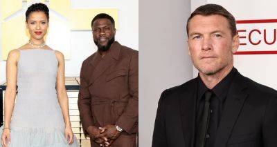 Kevin Hart - Sam Worthington - Kevin Hart, Gugu Mbatha-Raw, & More Attend 'Lift' Premiere in NYC - justjared.com - city New York - county Gray