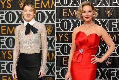 Emmy Awards - Ellen Pompeo - Paul Walter Hauser - Shonda Rhimes - Katherine Heigl reunites with ‘Grey’s Anatomy’ cast at Emmys — years after infamous exit and fallout - nypost.com - Reunion