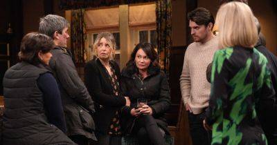 Paddy Kirk - Lisa Riley - Cain Dingle - Chas Dingle - Natalie J.Robb - Aaron Dingle - Liam Cavanagh - Mandy Dingle - Lawrence Robb - Emmerdale spoilers see fan favourite leave the village after cancer diagnosis and Bob is betrayed by a friend - ok.co.uk
