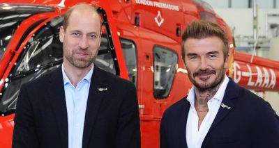 David Beckham - Kate Middleton - Williams - David Beckham Joins Prince William at London's Air Charity Ambulance Event - justjared.com - city London - Victoria, county Beckham - county Beckham - county Prince William - county New London