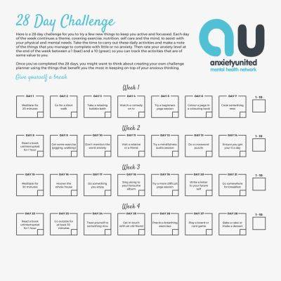 28 Day Wellness Challenge - anxietyunited.com