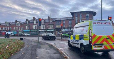 Alexandra Park - Busy junction taped off as emergency services descend following crash - manchestereveningnews.co.uk - city Manchester