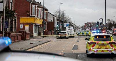 Police close road after elderly woman knocked down beside retail park and rushed to hospital - manchestereveningnews.co.uk - city Manchester - county Denton