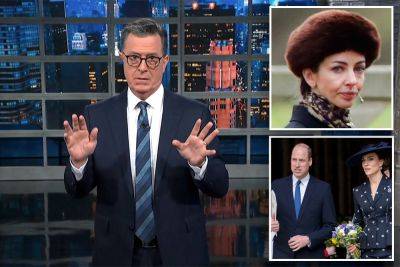 Stephen Colbert - Royal Family - Kate Middleton - princess Charlotte - prince Louis - prince William - Prince William’s alleged affair with Rose Hanbury gets late-night treatment amid Kate drama - nypost.com - Britain - county Prince George - county Prince William