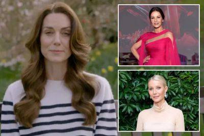 Royal Family - Kate Middleton - Gwyneth Paltrow - Olivia Munn - prince William - Catherine Zeta-Jones - Gwyneth Paltrow, Catherine Zeta-Jones, Olivia Munn react to Kate Middleton’s cancer news: ‘The world is with you’ - nypost.com - Britain - city Chicago - county Prince William - county Love