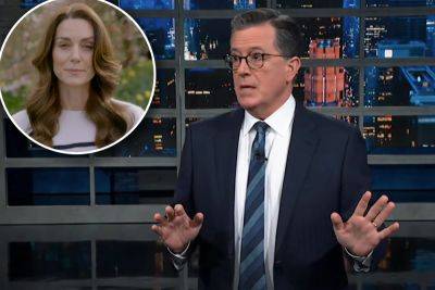 Stephen Colbert - Royal Family - Kate Middleton - prince William - Stephen Colbert addresses Kate Middleton’s cancer ‘tragedy’ after Prince William affair joke - nypost.com - Britain - county Prince William