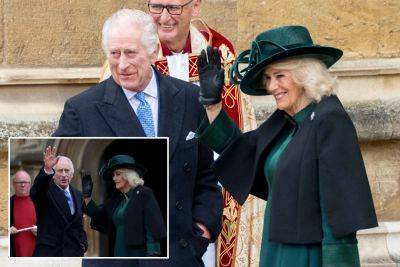 Rishi Sunak - queen Elizabeth - Charles - queen Camilla - Charles Iii III (Iii) - King Charles attends Easter Sunday service in his first public royal event since cancer diagnosis - nypost.com - county Windsor - county Prince William - Vatican