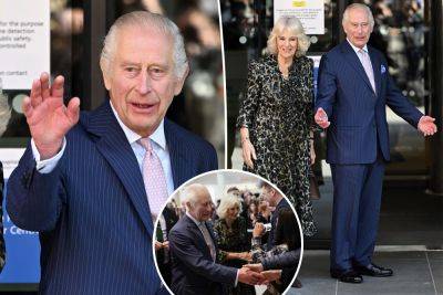 Royal Family - Buckingham Palace - Kate Middleton - Charles - queen Camilla - Charles Iii III (Iii) - King Charles smiles in first public visit since his cancer diagnosis - nypost.com - Britain - city London - county Charles