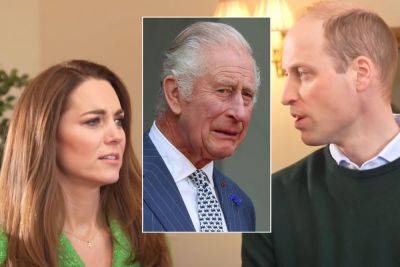 Meghan Markle - prince Harry - Williams - Prince William & Princess Catherine Suffering 'Intense Anxiety' At Thought Of Taking Over If King Charles Dies From Cancer - perezhilton.com - New York - county Prince William - county King And Queen