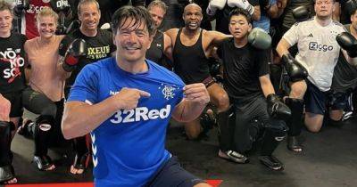 Rangers hero dons retro kit for kickboxing session to show he's fighting fit after brain surgery - dailyrecord.co.uk - Germany - Netherlands - city Amsterdam