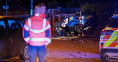 Two rushed to hospital as man pulled from wrecked car after smash - manchestereveningnews.co.uk - city Manchester - county Oldham
