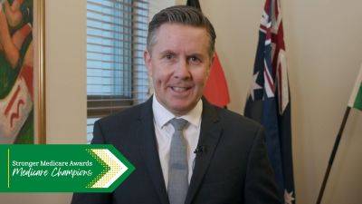 Video message from health minister: nominate a Medicare Champion now! - health.gov.au