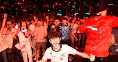 Phil Foden - England fever grips Manchester as fanzone descends into chaos after Euro victory - manchestereveningnews.co.uk - city Manchester - Serbia
