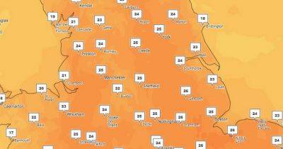 Greater Manchester weather: Temperatures to soar to 26C today as heat health alert kicks in - manchestereveningnews.co.uk - Britain - city London - city Manchester - county Kent - county Essex