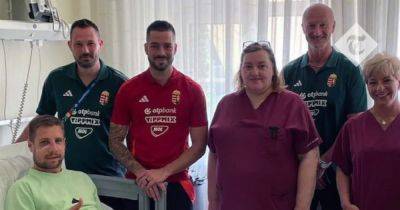 Hungary star Barnabus Varga pictured recovering in hospital after horror clash in Euro 2024 tie against Scotland - dailyrecord.co.uk - Scotland - Hungary