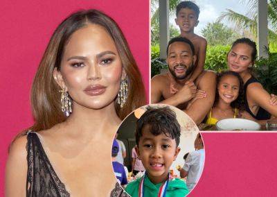 John Legend - Chrissy Teigen - Olympics - Simone Biles - Chrissy Teigen Reveals Her & John Legend's Son Miles Has Type 1 Diabetes - perezhilton.com