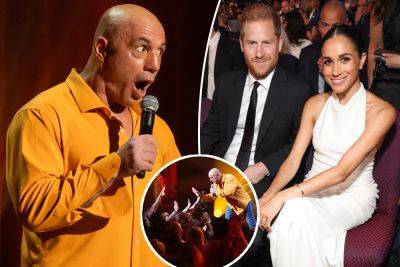 Meghan Markle - prince Harry - Joe Rogan - Covid Vaccine - Joe Rogan mocks Prince Harry over Covid-19 vaccines in Netflix stand-up special: ‘Bitch, you’re not a scientist!’ - nypost.com