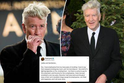 David Lynch - Denis Villeneuve - Frank Herbert - David Lynch, 78, is ‘homebound’ after emphysema diagnosis, would have to direct films ‘remotely’ - nypost.com