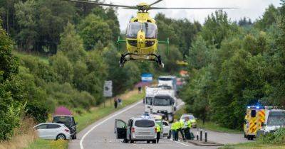 Four people rushed to hospital after horror multi-vehicle crash on the A9 - dailyrecord.co.uk - Scotland