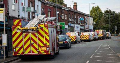 Emergency services swarm street following 'gas leak at kebab shop' - manchestereveningnews.co.uk - city Manchester