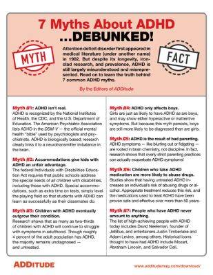 Your Free Guide to Debunking Annoying ADHD Myths - additudemag.com